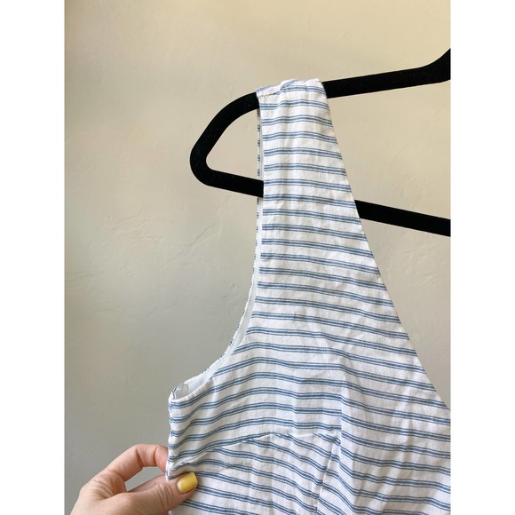 DINA BE FRANCESCA'S COLLECTION Women's Blue/White Striped Mini Tank Dress size M - Picture 5 of 9